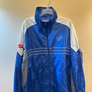 Lions Blue and White Men's Windbreaker